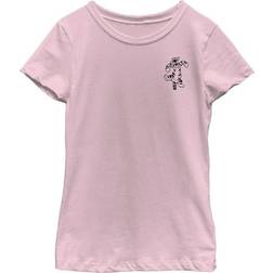 Fifth Sun Girl's Winnie the Pooh Tigger Pocket Sketch T-shirt - Light Pink (DNWP00060GTS)