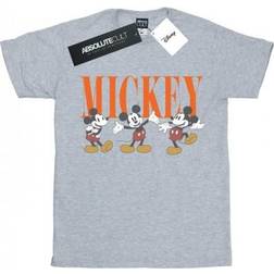 Disney Mickey Mouse Poses Boyfriend Fit T-Shirt W - Sport Grey