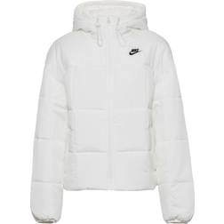 Nike Women's Sportswear Classic Puffer Therma-FIT Loose Hooded Jacket - Sail/Black