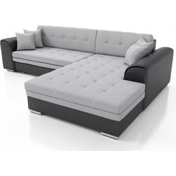 Sarra Black/Light Gray Sofa 295cm