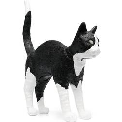 Seletti Jobby the Cat - Black/White Bordlampe 46cm