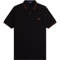 Fred Perry Polo Shirt - Black/Whisky Brown
