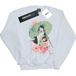 Disney Mulan Magnolia Collage Sweatshirt - White