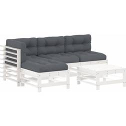 vidaXL 3186068 Lounge-Set, 1 Bord inkl. 3 Soffor