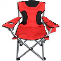 Camping folding chair XL with cup holder and cooler bag