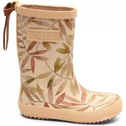 bisgaard Fashion Rubber Boots - Beige Leaves