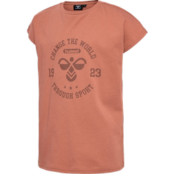 Hummel Girl's Malin S/S T-shirt - Chutney (219890-8073)