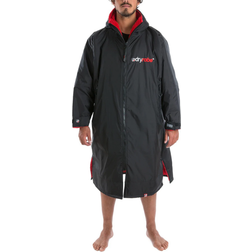 Dryrobe Advance Long Sleeve Changing Robe - Black/Red