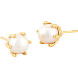 Kendra Scott Ashton Stud Earrings - Gold/White