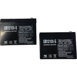 UPG 12V 10AH SLA Battery Replacement for ONEAC ONEXBC 2-pack