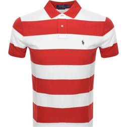 Polo Ralph Lauren Barstriped Polo T Shirt - Red/White