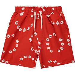 Bobo Choses Kid's Circle All Over Swim Bermuda Shorts - Red