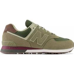 New Balance 574 - Olive/Maroon/White