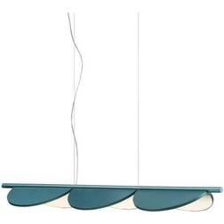 Flos Almendra Linear S3 Bay Blue Metallized Pendelleuchte 128.6cm