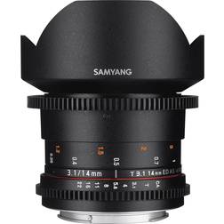 Samyang 14mm T3.1 VDSLR ED AS IF UMC II for Canon EF