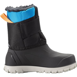 Quechua Kid's Warm Waterproof Snow Hiking Boots - Deep Cyan/Carbon Grey