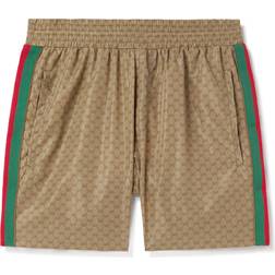 Gucci GG swim trunks brown