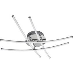 Lindby Yael Modern Chrome/White/Silver Takplafond 67cm