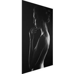 Klebefieber Thoughtful Woman Black/White Wanddeko 40x60cm