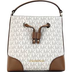 Michael Kors Mercer Small Logo Bucket Bag - Vanilla