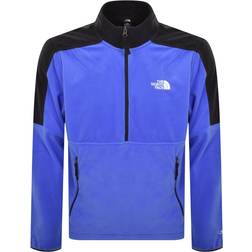 The North Face Men's Elements Polartec 100 1/4 Zip Fleece - Solar Blue/TNF Black