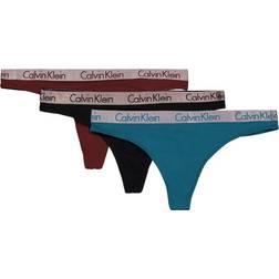 Calvin Klein Radiant Cotton Thong 3-pack - Multi