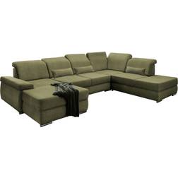 Livetastic Milian Green Sofa 375cm 6-Sitzer