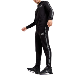 Emporio Armani Overhead Reflective Tape Tracksuit - Black