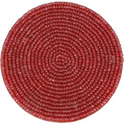 Handmade Multipurpose Red Coaster 4.25" 6