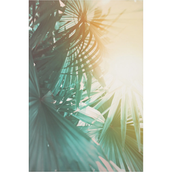 Klebefieber Tropical Plants Palm Trees At Sunset Multicolor Wanddeko 40x60cm