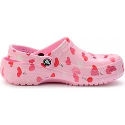 Crocs Kid's Classic Valentine’s Day Clog - Flamingo/Red/White