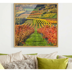 Klebefieber Vineyard view Poster 20x20cm