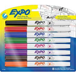 Expo Low Odor Dry Erase Markers with Ultra Fine Tip 8-pack
