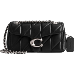 Coach Tabby Shoulder Bag 20 With Quilting - Novelty Leather/Silver/Black