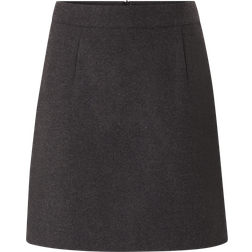 Selected Femme Tailored Mini Skirt - Dark Gray Melange