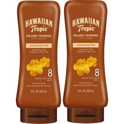 Hawaiian Tropic Island Tanning Sunscreen Lotion SPF8 2-pack 8fl oz