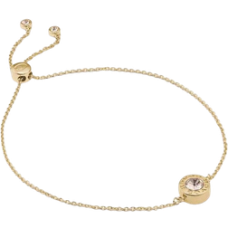 Coach Open Circle Slider Bracelet- Gold/Transparent