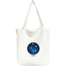 Libra Constellation Zodiac Sign Tote Bag - White