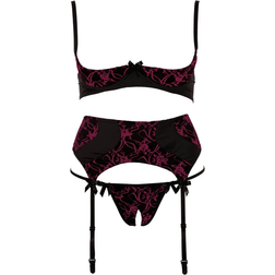 Cottelli Collection Abierta Fina Strumpfhalter Set