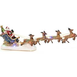 Konstsmide Santa In A Sledge B/O Multicolored Julepynt 14cm