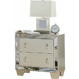 Rosdorf Park Kendrys Silver Bedside Table 17x26"