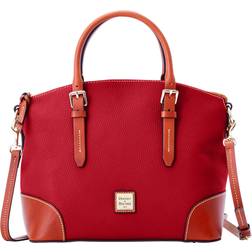 Dooney & Bourke Pebble Grain Domed Satchel - Red