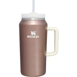 Stanley Quencher H2.0 FlowState Tumbler, Rose Glow Travel Mug 64fl oz