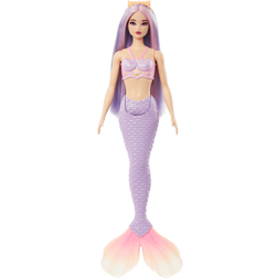 Barbie Mermaid Dolls with Colorful Hair Tails & Headband Accessories