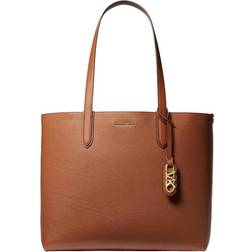 Michael Kors Eliza Extra-Large Pebbled Reversible Tote Bag - Luggage