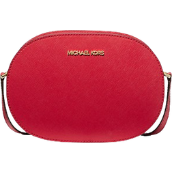 Michael Kors Jet Set Travel Medium Saffiano Leather Crossbody Bag - Bright Red