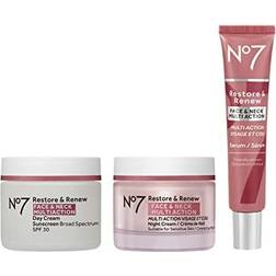 No7 Restore & Renew Multi Action Face & Neck Skincare System