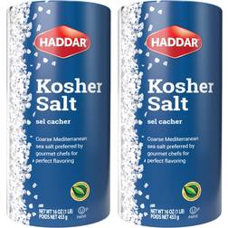 Haddar Kosher Salt 16oz 2pack