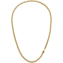 Tommy Hilfiger Intertwined Circles Chain Necklace - Gold/Black