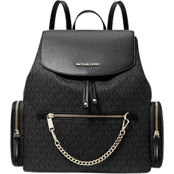 Michael Kors Jet Set Large Logo Backpack - Black